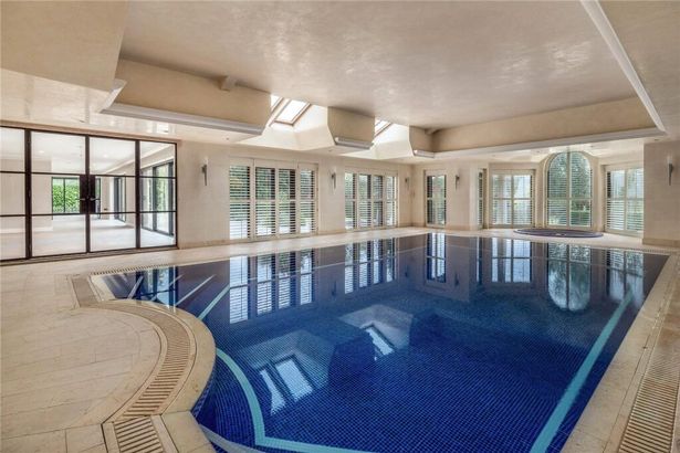 The indoor swimming pool in Mark Hughes' stunning £5.5m mansion