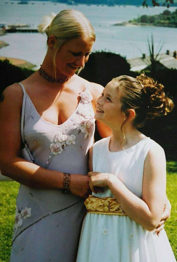 Michaela with her mum