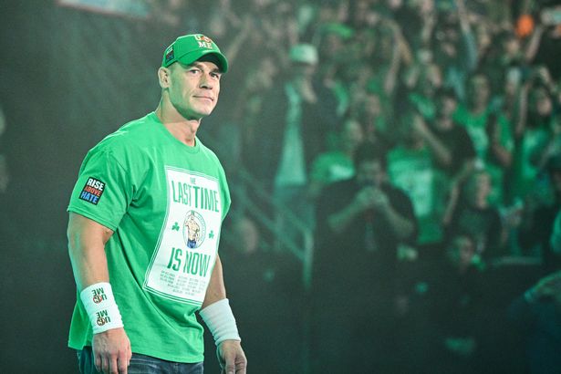John Cena make's his entrance during Monday Night RAW