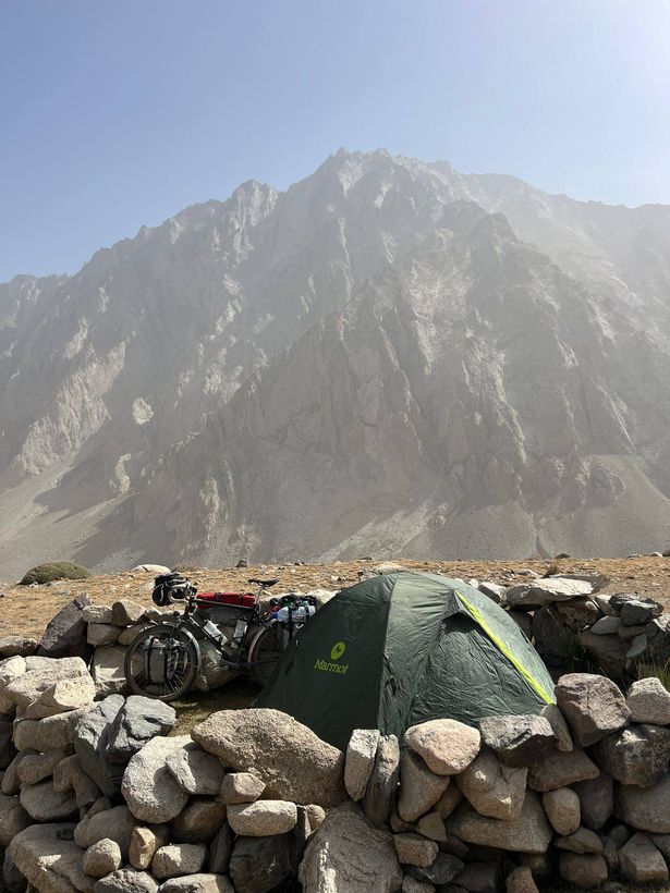 Olly Hargreaves' tent