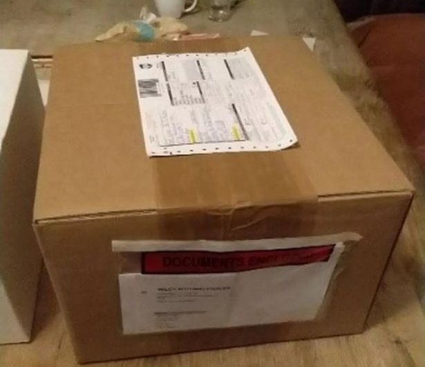 One of the packages sent via UPS and containing class A drugs
