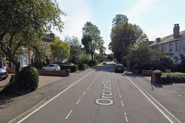 Google Maps street view of a section of Orchard Road in Erdington 