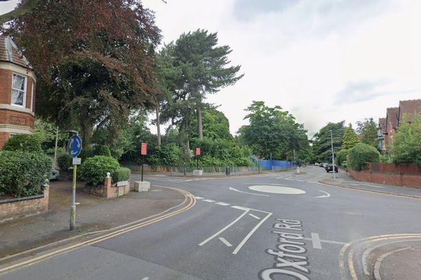 Google Maps street view of Oxford Road at the junction of School Road in Moseley