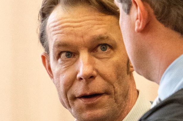 A photo of Christian Brueckner in court 