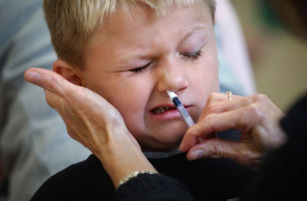 Most children are offered the nasal spray flu vaccine