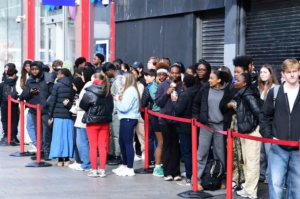 Queues for fried chicken on Lord Street