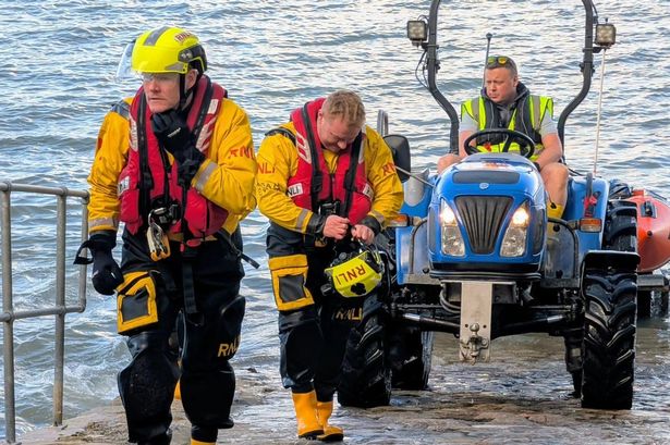 A photo of an RNLI crew