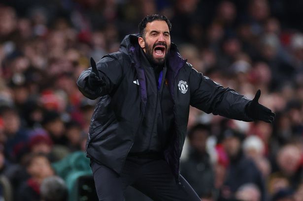 Ruben Amorim during a Manchester United game
