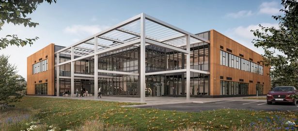 CGI of how the new Sustainable Materials and Manufacturing Centre (SMMC) in Rochdale could look