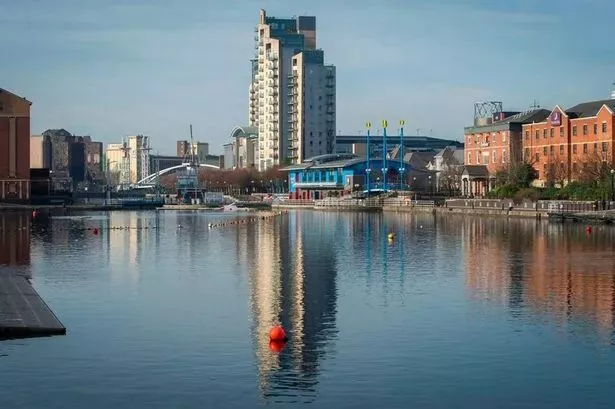 A general view of Salford Quays