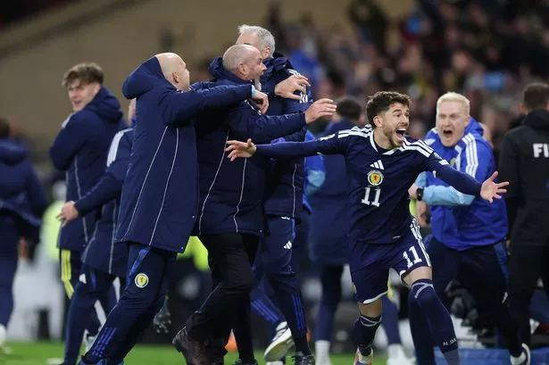 Scotland celebrate qualifying for the World Cup