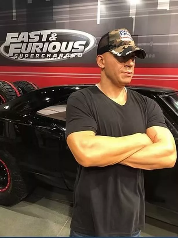 Doyle shared an image of one of the caps he designed on a waxwork of Vin Diesel. 