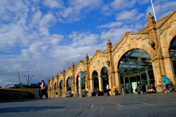 Andrew boarded a train from Sheffield Station