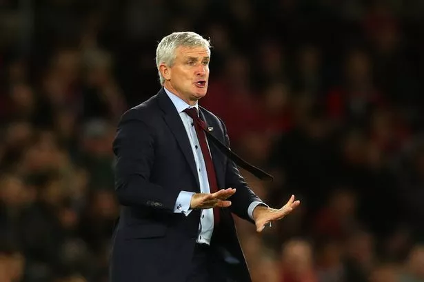 Mark Hughes during the Premier League match between Southampton FC and Manchester United at St Mary's Stadium on December 1, 2018.  