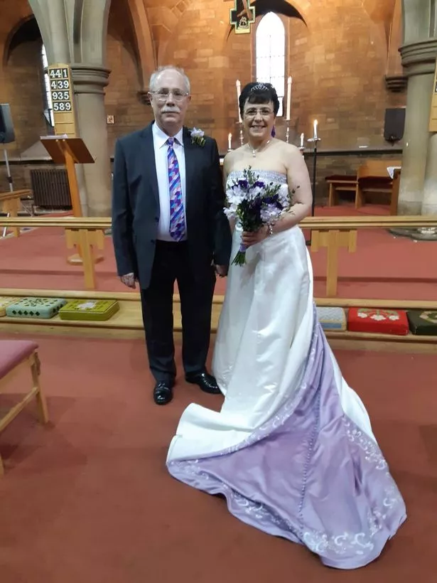 Steve and Merryl on their wedding day