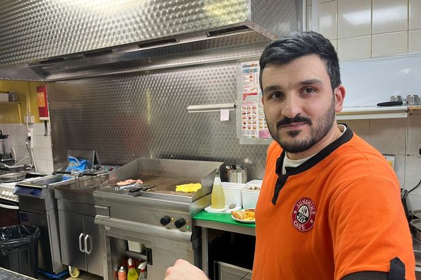 Adam Tunc, who runs the Sunshine Cafe on East Street in Bedminster