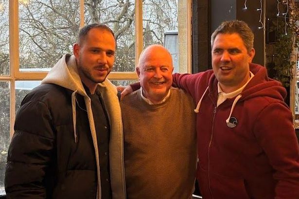 Foster carer John Stokes has published a book about his 35 years as Bristol's most prolific foster carer - pictured here with fostered teen Ali, who is now a successful chef and restaurateur, and David, who is still with John after 30 years.