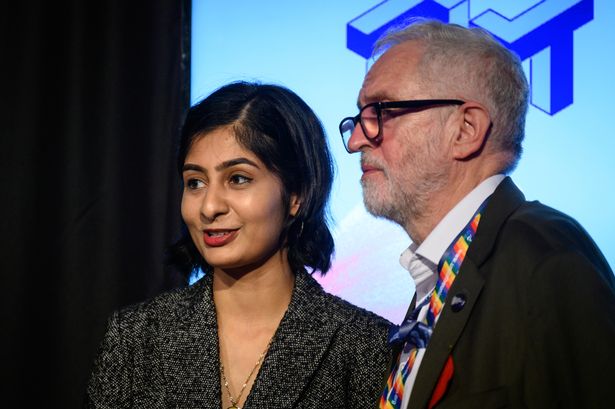 Jeremy Corbyn and Zarah Sultana