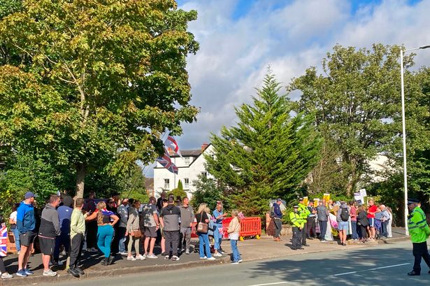 There were protests outside the hotel over the summer