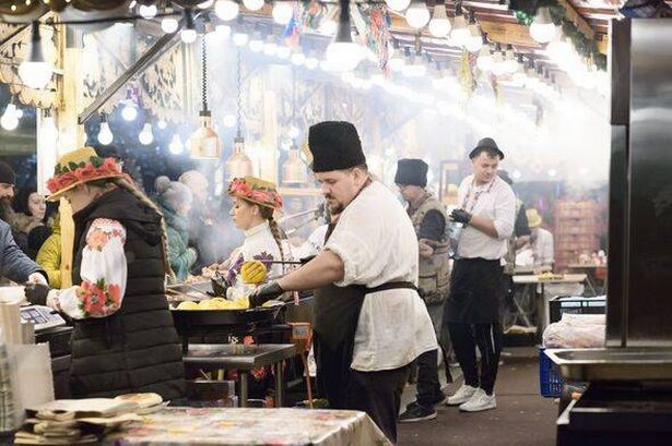 Traditional Romanian Food Stall