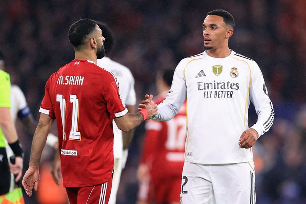 Mohamed Salah and Trent Alexander-Arnold
