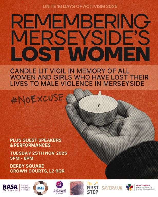 The vigil will remember Merseyside's 'lost' women