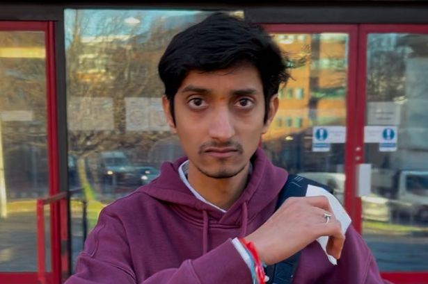 Amit Patil leaves Cardiff Magistrates' Court after being found guilty of sexual assault