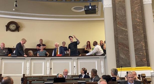 The Birmingham City Council meeting on June 17 is interrupted by a man in the public gallery