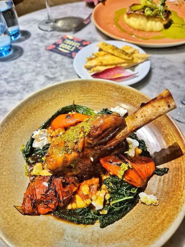 I rarely see fregola paired with lamb