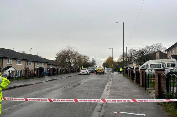 The scene of the stabbing in St Ann's, Nottingham