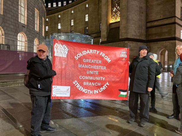 Several different unions showed up to the protest including UNISON and Unite the Union