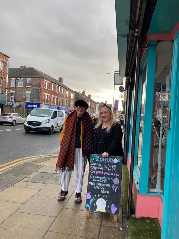 Liz Tierney, 79, and Rae Workman, 42, on County Road. 