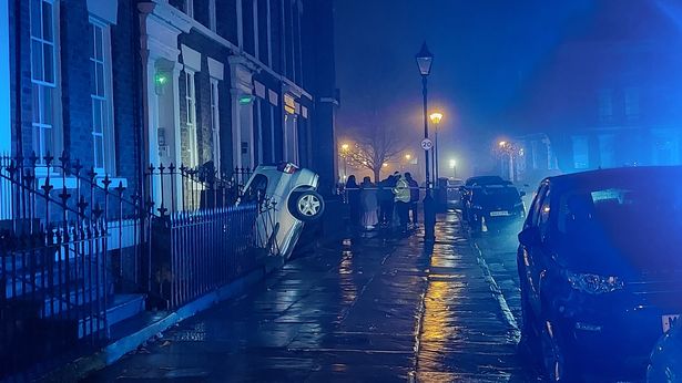 Bedford Street South was closed off