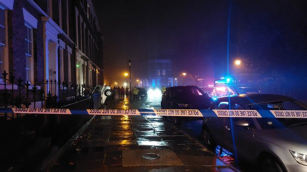 Traffic officers were at the scene