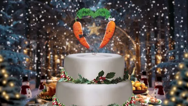 Kevin the Carrot and his wife and Katie 