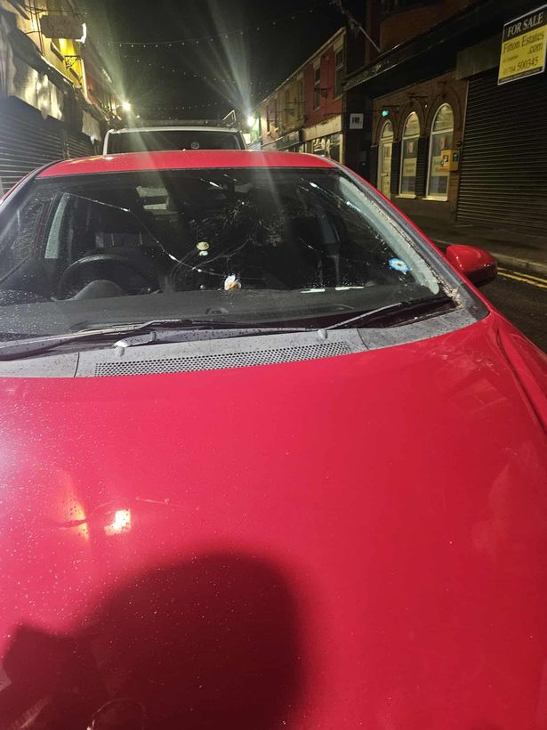 The owner said it'll cost him £135 to replace the windscreen