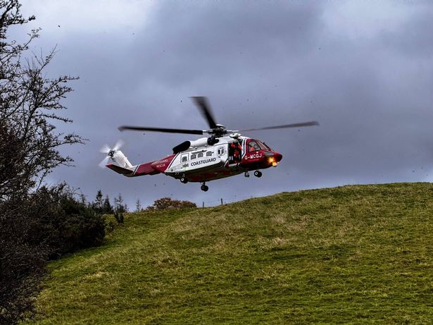 Coastguard helicopter