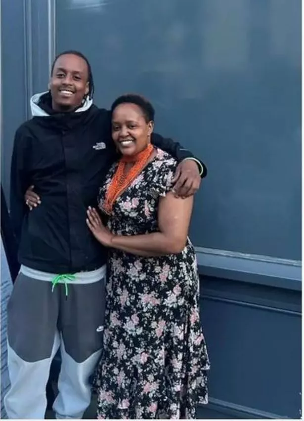 Eddie King Muthemba Kinuthia and his mum Irene Muthemba 