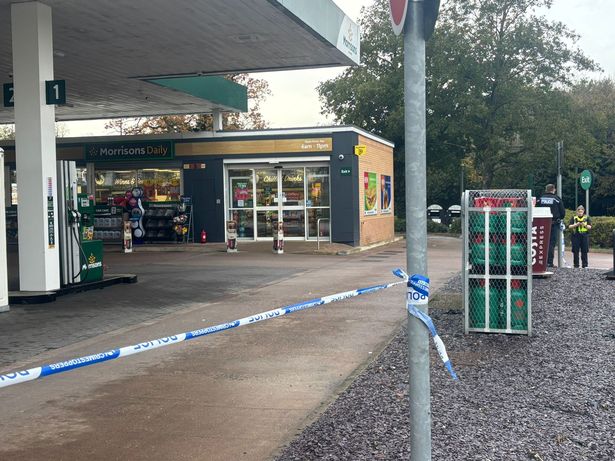 Morrisons petrol station in Rubery has been sealed off by police after a pedestrian was struck by a car