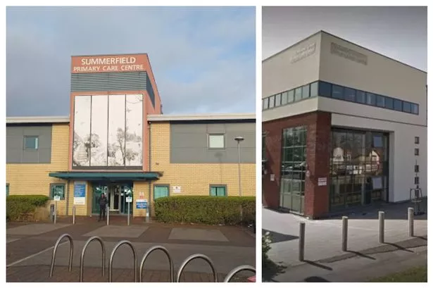 Summerfield, left, and Stockland Green health centres