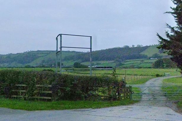 A general view of Lovesgrove farm in Aberystwyth