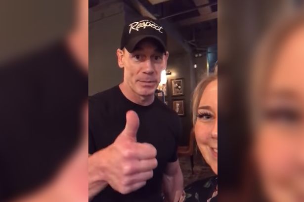 John Cena stopped to chat with a fan