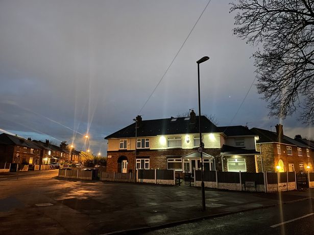 Two street lights were not working on Three Butt Lane at the junction with Liddell Road