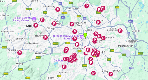 The scale of pavement parking in Birmingham is shown here on the Living Streets map where users have uploaded photos of cars blocking pavements