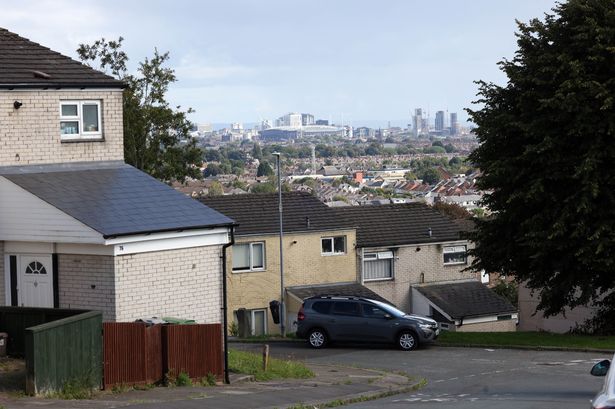 Houses overlooking the Principality Stadium in Cardiff