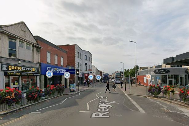 Regent Street in Kingswood where the incident happened this morning