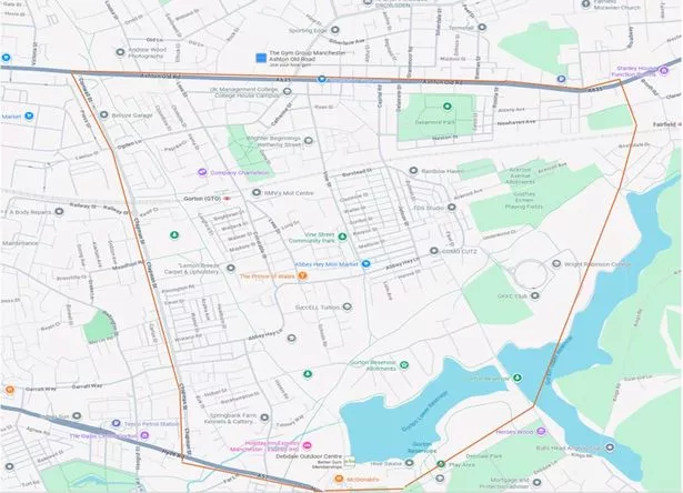 The area covered by the two orders