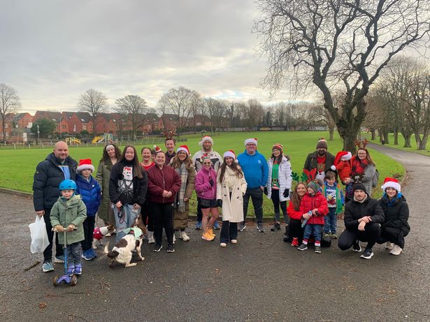 Santa Walk in nearby Alexandra Park