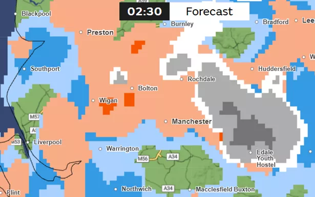 Met Office weather maps at 2.30am on Wednesday, November 19