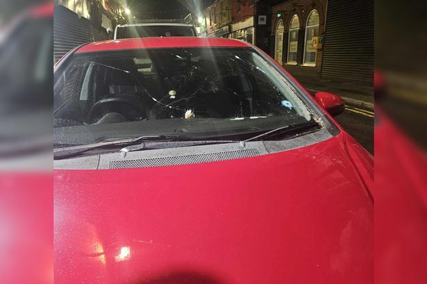 The windscreen was stomped on repeatedly